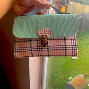 Plaid purse